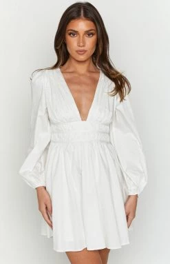 Beginning Boutique Freya White Mini Dress