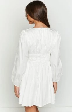 Beginning Boutique Freya White Mini Dress