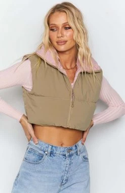 BBX New Glacier Puffer Vest Tan