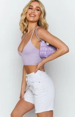 BB Exclusive Bottoms Golden Denim Shorts White