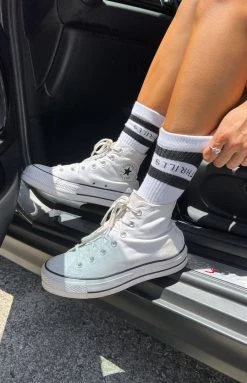 Thrills Retro Stripe Unbleached Sock