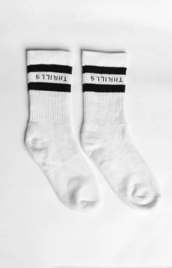 Thrills Retro Stripe Unbleached Sock