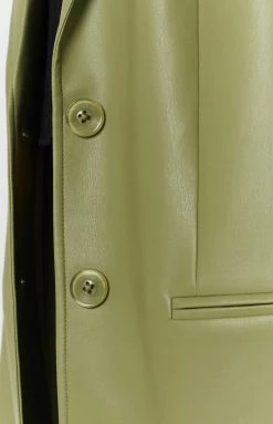 BB Exclusive Galantis Green PU Blazer