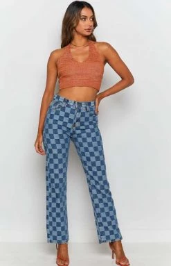 Beginning Boutique Gambit Blue Denim Jeans Check 11 Beginning Boutique Gambit Blue Denim Jeans Check