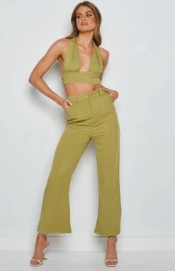 BB Exclusive Tops Gambit Crop Top Green