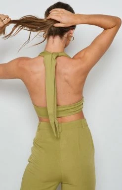BB Exclusive Tops Gambit Crop Top Green