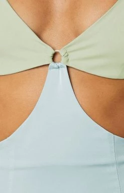 BB Exclusive Hilton Mini Dress Green Dresses