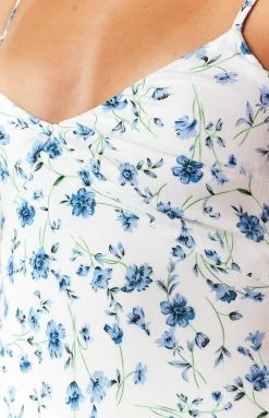 BB Exclusive Gemma Midi Dress Blue Floral Dresses 12 BB Exclusive Gemma Midi Dress Blue Floral Dresses