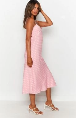 BB Exclusive Gemma Midi Dress Polka Dot Pink 12 BB Exclusive Gemma Midi Dress Polka Dot Pink