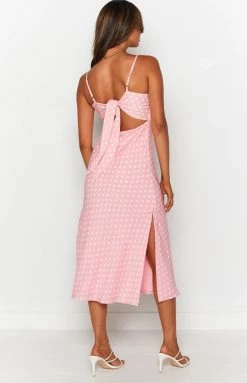 BB Exclusive Gemma Midi Dress Polka Dot Pink 13 BB Exclusive Gemma Midi Dress Polka Dot Pink