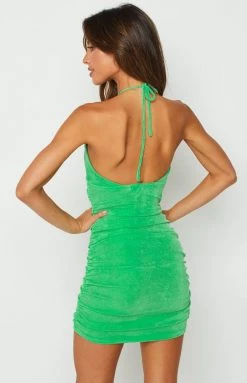 Beginning Boutique Gidget Green Halter Mini Dress Dresses 9 Beginning Boutique Gidget Green Halter Mini Dress Dresses