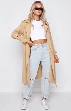 Beginning Boutique Outerwear Giselle Beige Trench Coat 13 Beginning Boutique Outerwear Giselle Beige Trench Coat