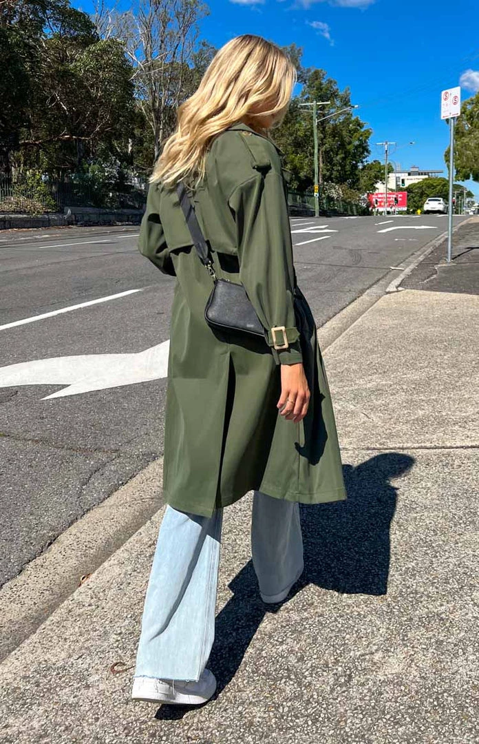 Beginning Boutique Outerwear Giselle Khaki Trench Coat 7 Beginning Boutique Outerwear Giselle Khaki Trench Coat