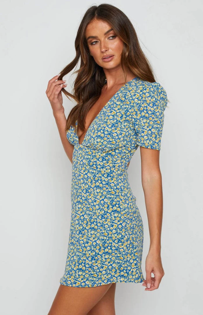 BB Exclusive Glow Girl Dress Blue Floral Dresses 5 BB Exclusive Glow Girl Dress Blue Floral Dresses