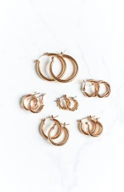 Beginning Boutique Back In Stock Gold Hoop 6 Pack