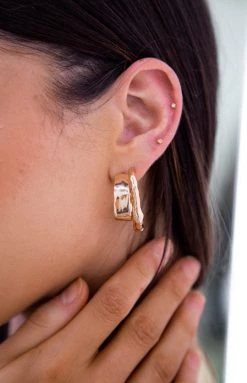 Eclat Accessories Gold Hoops 2pk