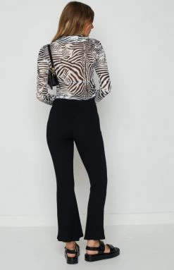 BB Exclusive Bottoms Goldwig Black Flare Pants 13 BB Exclusive Bottoms Goldwig Black Flare Pants