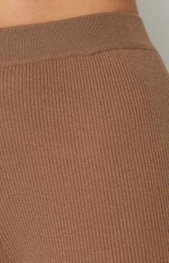 BB Exclusive Goldwig Tan Flare Pants Bottoms