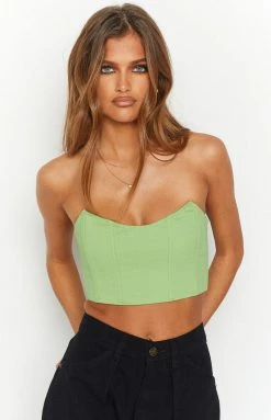 BB Exclusive Graceland Green Corset Top