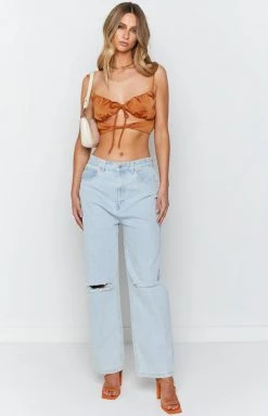 BB Exclusive Tops Gracie Tie Top Orange