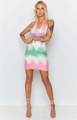 Beginning Boutique Graffiti Halter Mini Dress Pink Dresses 12 Beginning Boutique Graffiti Halter Mini Dress Pink Dresses