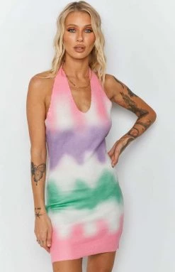 Beginning Boutique Graffiti Halter Mini Dress Pink Dresses 13 Beginning Boutique Graffiti Halter Mini Dress Pink Dresses