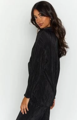 Beginning Boutique Tops Gyza Black Shirt 9 Beginning Boutique Tops Gyza Black Shirt