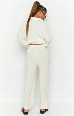 Beginning Boutique Bottoms Gyza Cream Pants