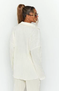 Beginning Boutique Gyza Cream Shirt