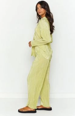 Beginning Boutique Gyza Green Pants