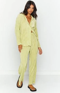 Beginning Boutique Tops Gyza Green Shirt