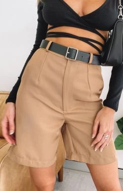 BB Exclusive Bottoms High School Short Tan