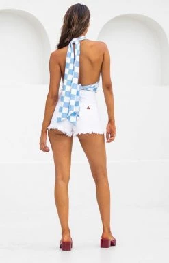 BB Exclusive Tops Hypnotize Crop Top Blue