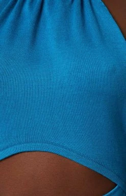 BB Exclusive Dresses Halley Blue Mini Dress