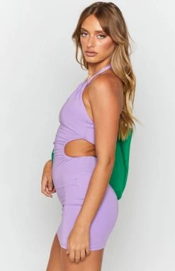 BB Exclusive Hamilton Mini Dress Purple Dresses