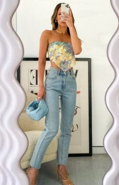 BB Exclusive Tops Hannah Floral Handkerchief Top