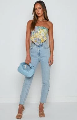 BB Exclusive Tops Hannah Floral Handkerchief Top