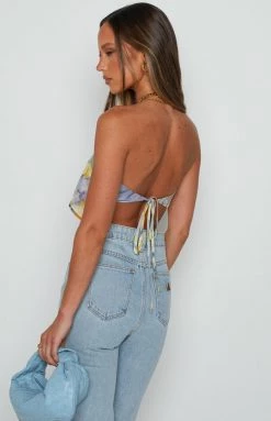 BB Exclusive Tops Hannah Floral Handkerchief Top