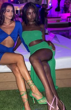 BB Exclusive Harbour Green Midi Dress