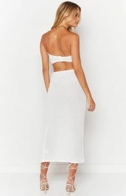 BB Exclusive Harbour White Midi Dress