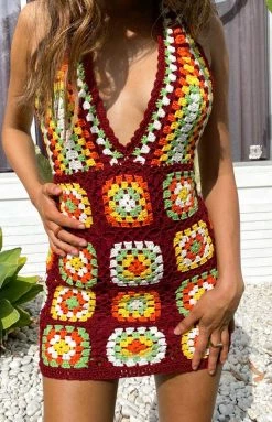 BB Exclusive Harmon Crochet Dress Multi