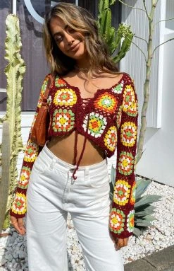 BB Exclusive Harmon Crochet Top Multi Tops