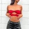 BB Exclusive Tops Havannah Red Bandeau Top