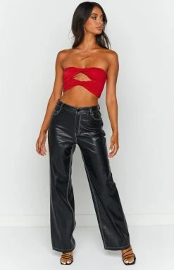 BB Exclusive Tops Havannah Red Bandeau Top