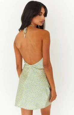 BB Exclusive Haven Floral Halter Mini Dress New