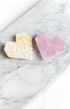 Eclat Accessories Heart Multi 2pk Clips