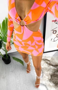 BB Exclusive Dresses Heavenfaced Pink Mini Dress