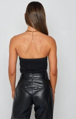 Lioness Heavy Metal Tube Top Black