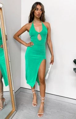 BB Exclusive Helena Midi Dress Green