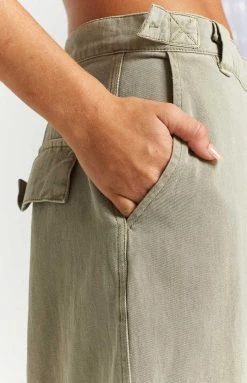 Beginning Boutique Helley Khaki Cargo Pants Bottoms